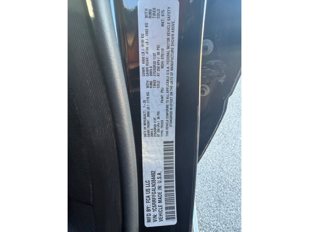 2020 RAM 1500 Big Horn Crew Cab 4x4 5'7" Box